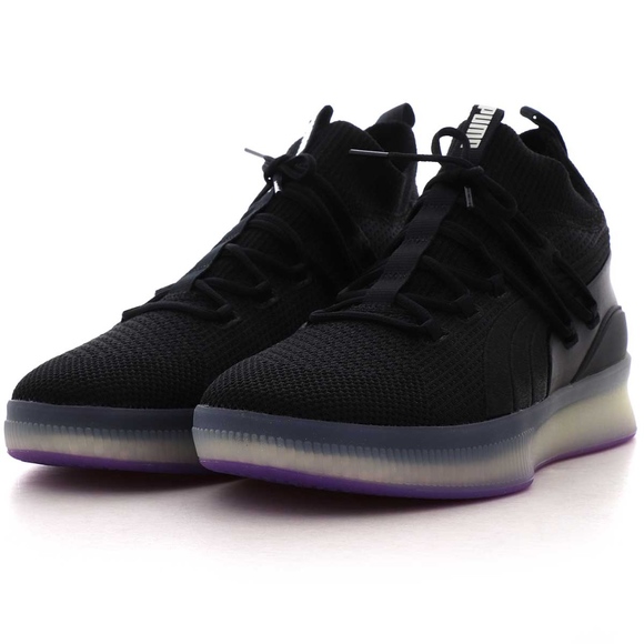 NEW Puma Clyde Court Purple Glow Basketball Shoes - Picture 2 of 3